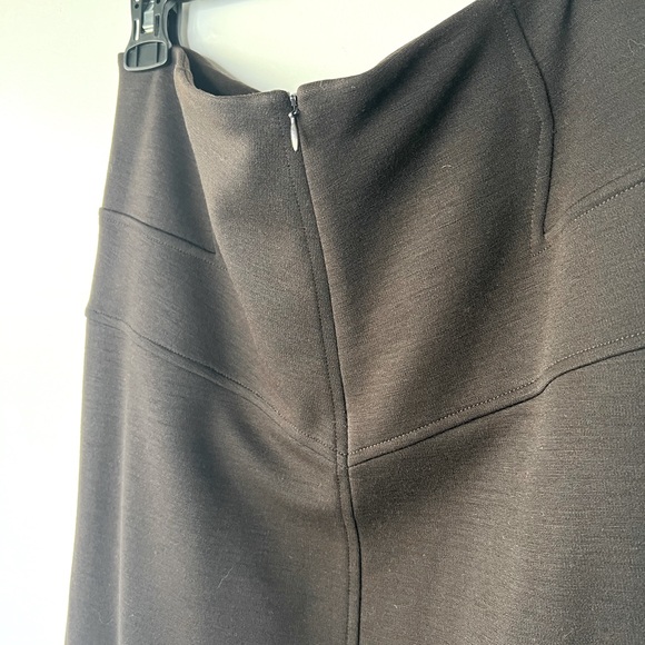 Diane Von Furstenberg Brown Wool A-line Skirt, 12 - Picture 5 of 6